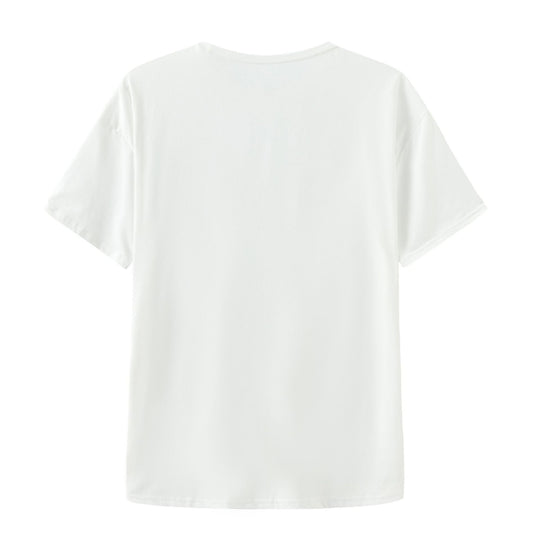 Damen T-Shirt mit kreativem Schriftzug im modernen Graffiti-Stil Shopnory