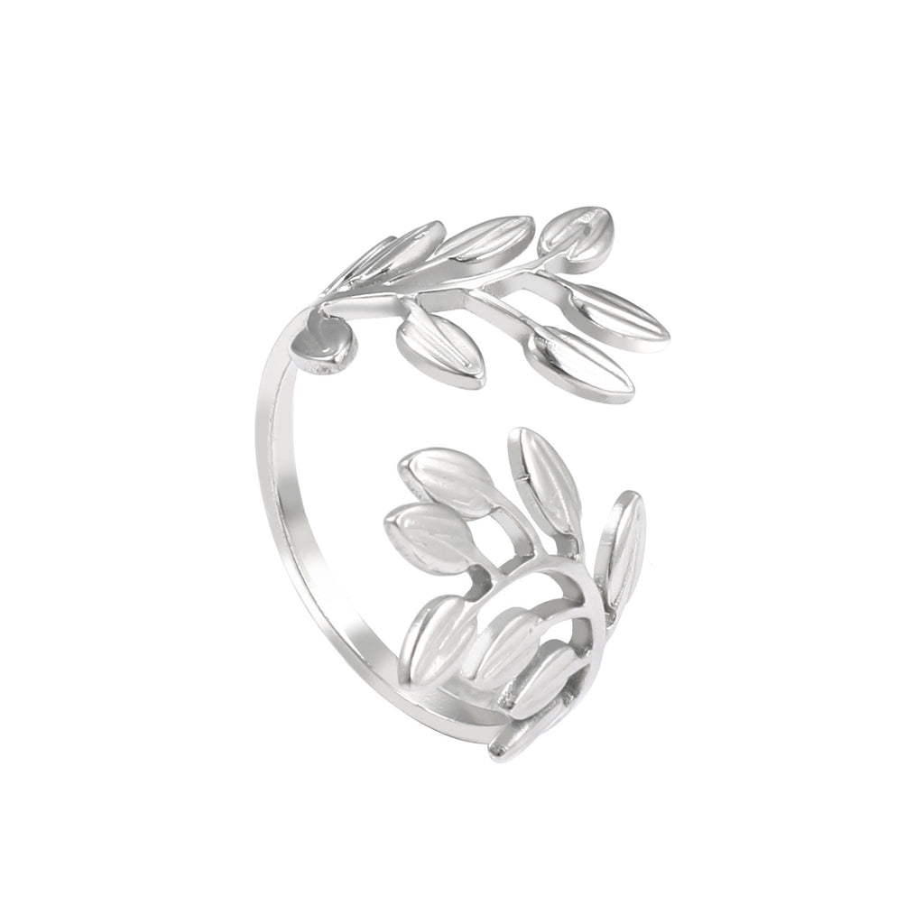 Damen Ring im filigranen Blattdesign Shop Nory