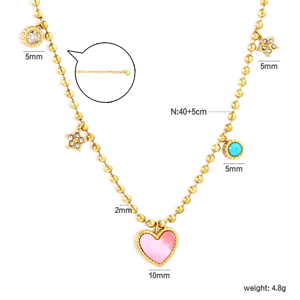 Damen Halskette mit filigranen Anhängern und hochwertigem Design Shop Nory