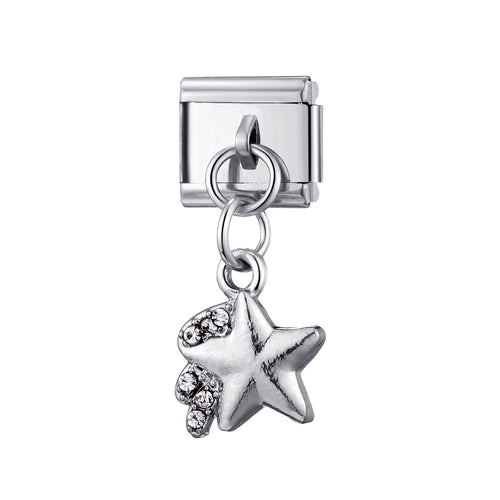 Funkelnder Stern-Charm-Anhänger Kompatibel mit Modul-Armband