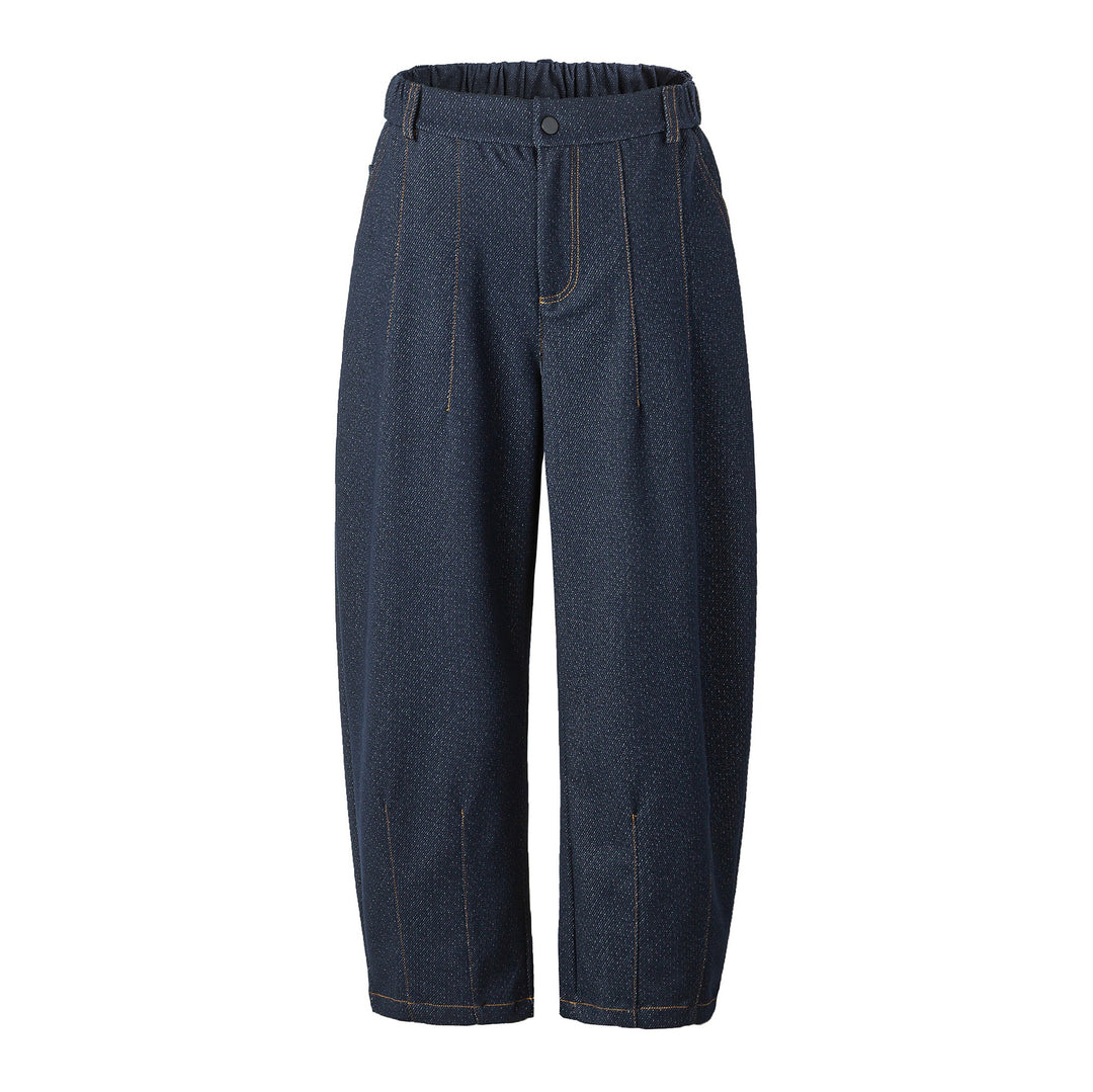 Damen Hochtaillierte weite Culotte-Hose mit Bügelfalte und elastischem Rückenteil Shop Nory