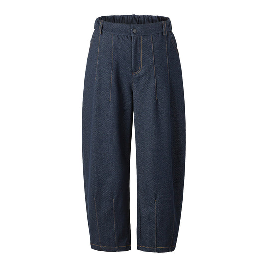 Damen Hochtaillierte weite Culotte-Hose mit Bügelfalte und elastischem Rückenteil Shop Nory