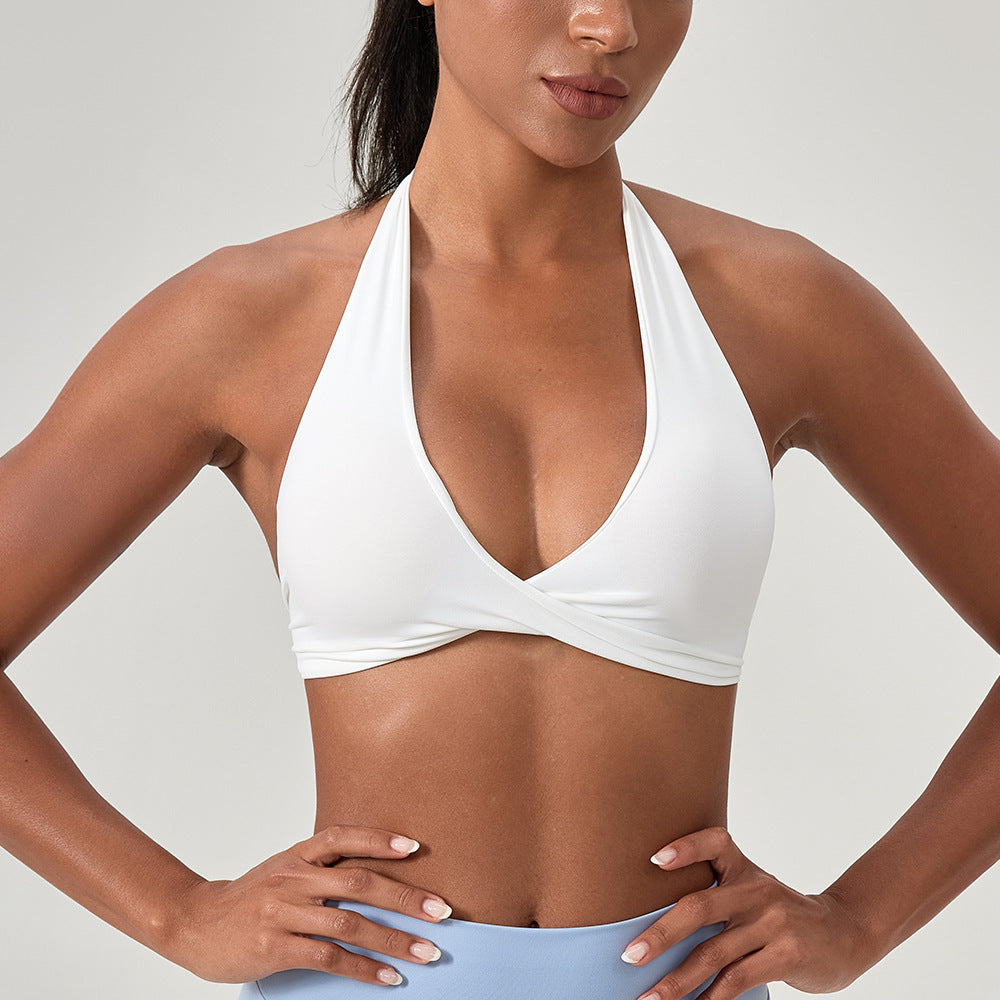 Damen Sportlicher Triangel-Bikini Oberteil mit verstellbaren Trägern und nahtlosem Design