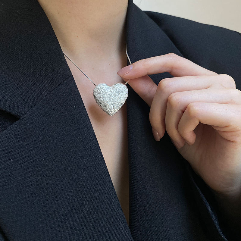 Damen herzförmige Halskette mit funkelndem Kristalldesign Shop Nory