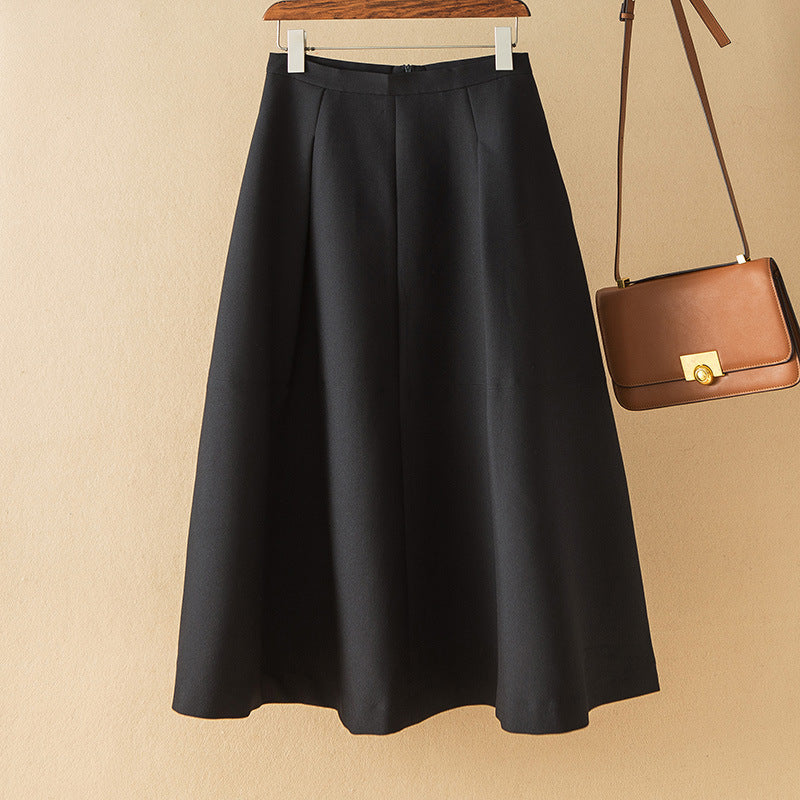 Damen Eleganter Midirock mit Falten Shop Nory