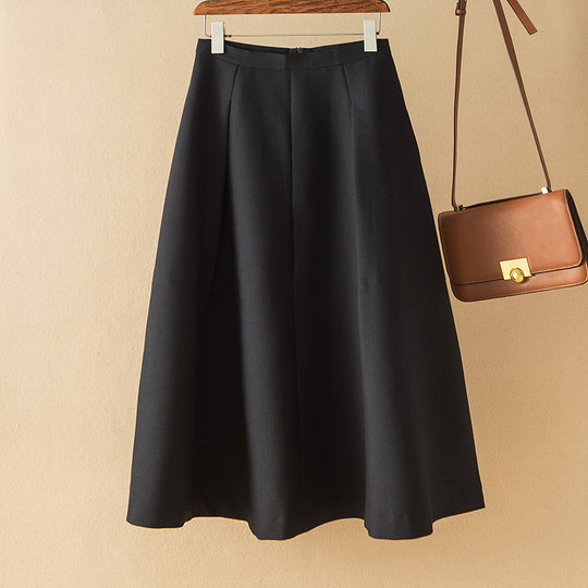 Damen Eleganter Midirock mit Falten Shop Nory