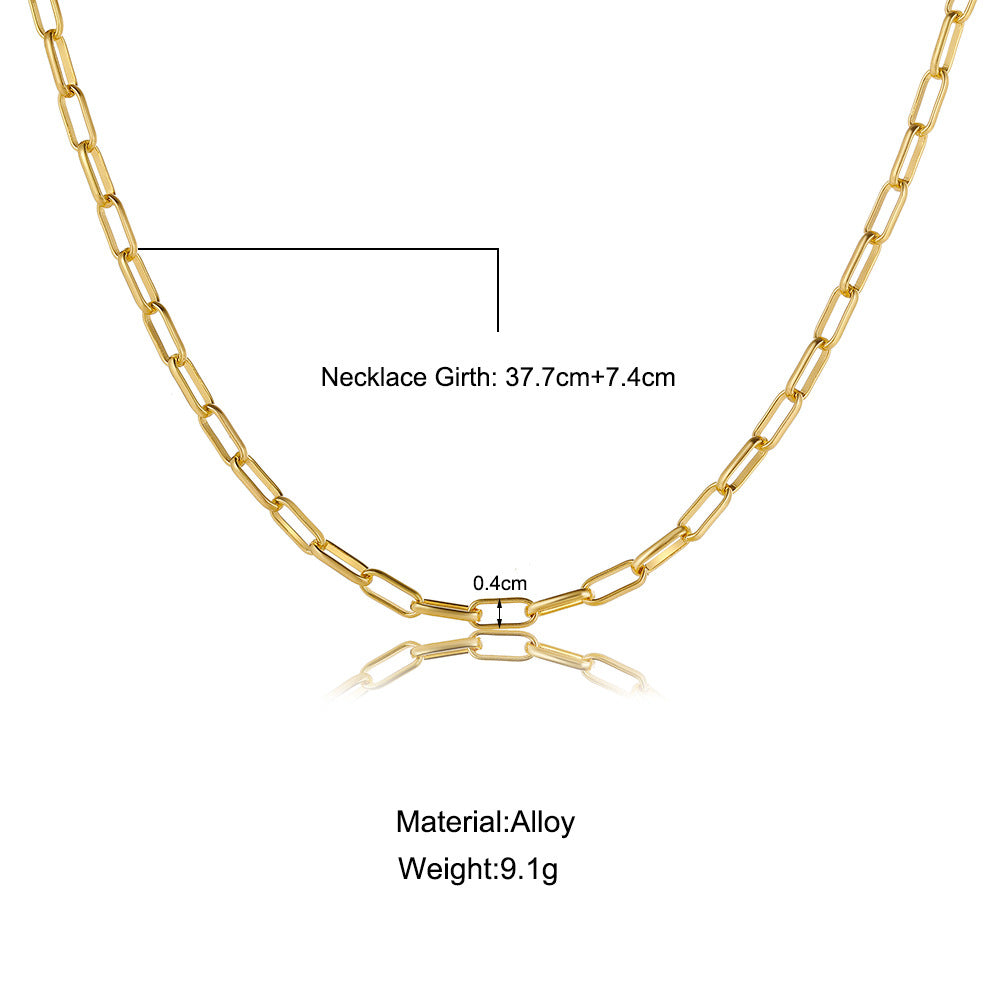 Damen Halskette mit modernem Gliederdesign Shop Nory
