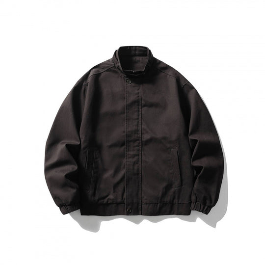 Herren Kurzblouson im minimalistischen Worker‑Look aus schwerer Canvas mit Stehkragen Shop Nory