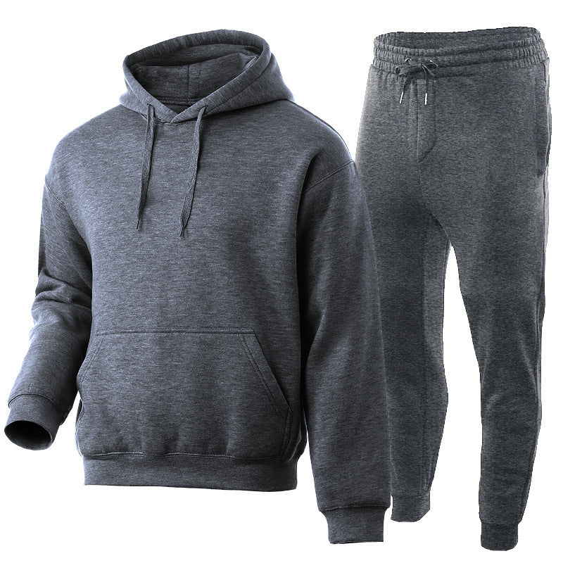 Unisex Premium-Sweatset mit doppelt vernähtem Hoodie, Kängurutasche und ergonomischer Tapered-Jogginghose Shop Nory