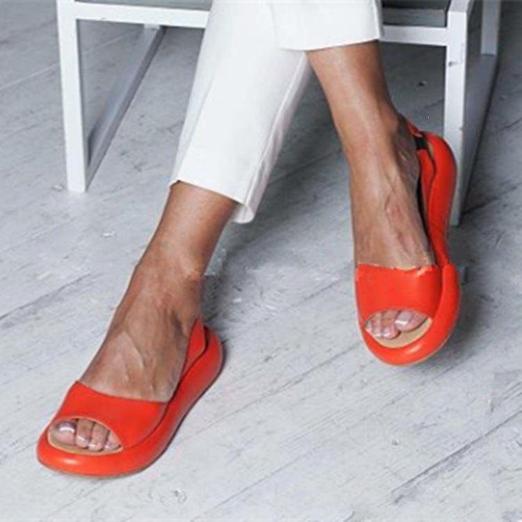 Damen bequeme Sandalen mit offenem Zehenbereich und anatomischer Fußbettung