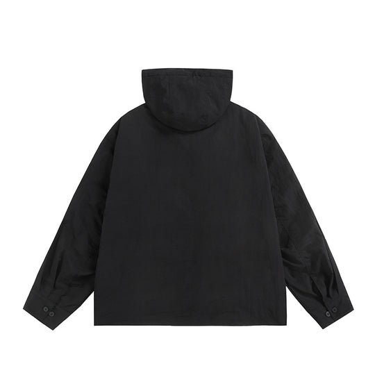 Unisex Ultraleichte Packbare Kapuzenjacke im Boxy-Relax-Schnitt mit Zwei-Wege-Metallreißverschluss Shop Nory