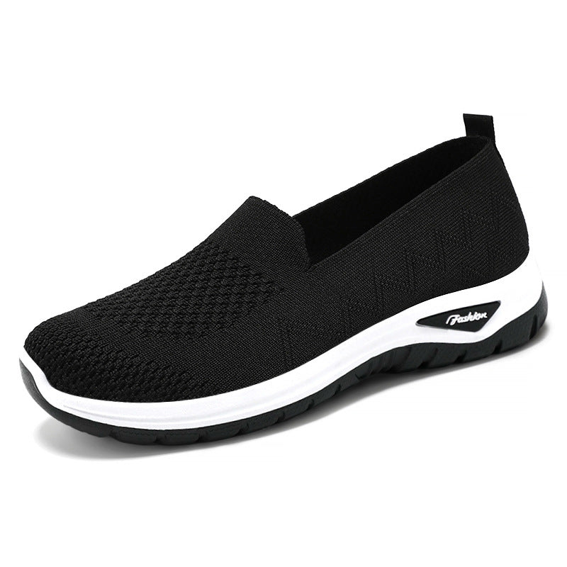 Damen nan nahtloser Strick-Slip-On mit gepolstertem Memory-Fußbett und flexibler Profillaufsohle Shop Nory