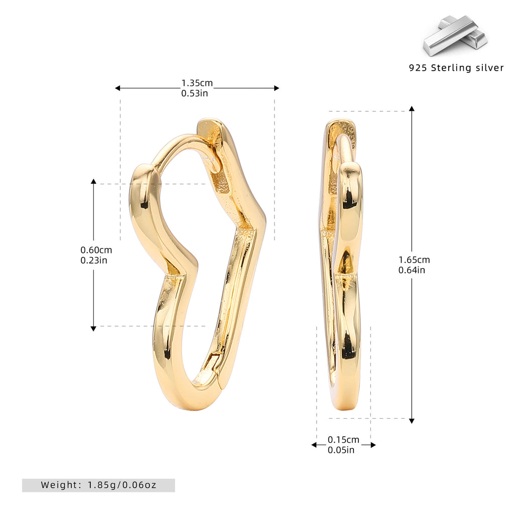 Damen Ohrhänger im stilvollen geschwungenen Design aus hochwertigem 925 Sterling Silber Shop Nory