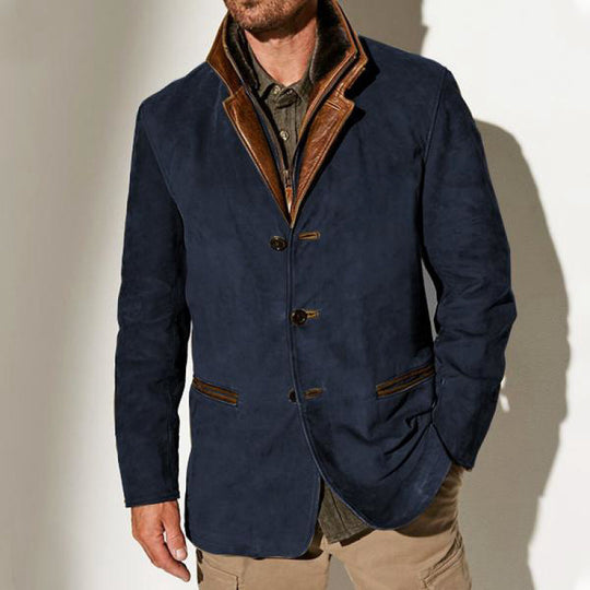 Herren Wildleder-Sakko mit herausnehmbarer Leder-Innenweste Shop Nory