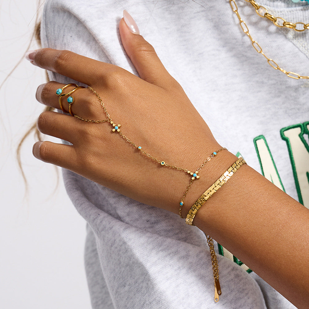 Damen Armband mit funkelnden Zirkonia und hochwertigem Edelstahl Shop Nory