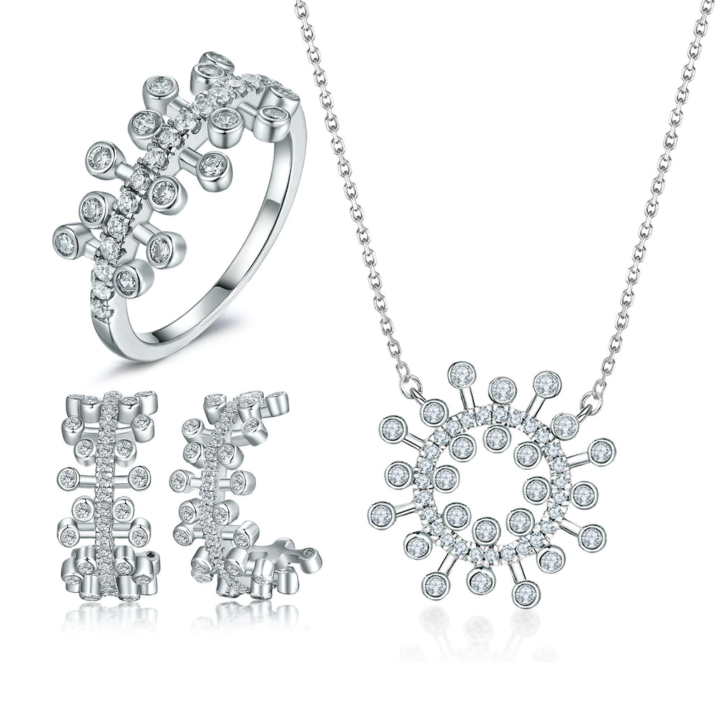 Damen Designer-Ring mit funkelndem Kristallbesatz Shop Nory