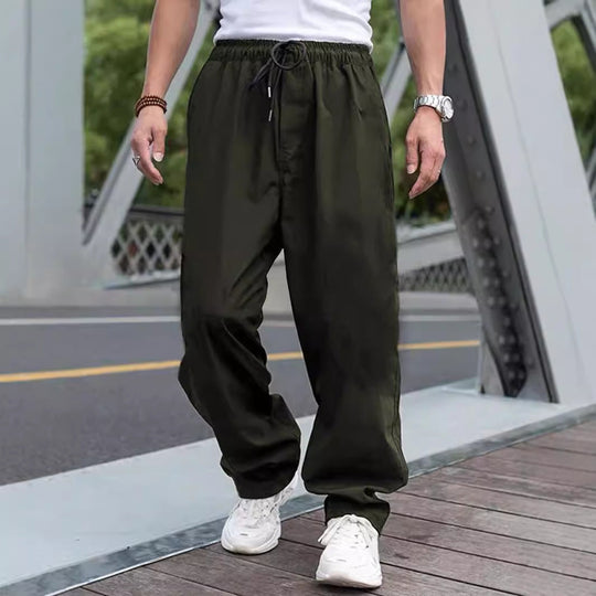 Herren lässige Cargohose mit elastischem Bund