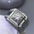 Damen Luxus Schmuckring mit quadratischem Zirkonia und elegantem Design Shop Nory