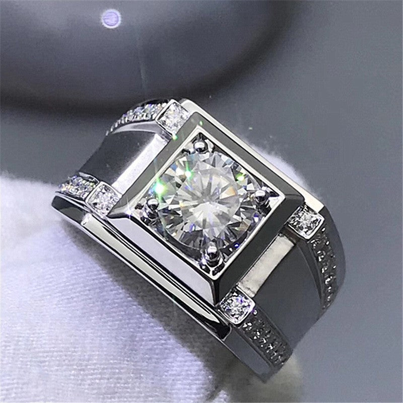 Damen Luxus Schmuckring mit quadratischem Zirkonia und elegantem Design Shop Nory