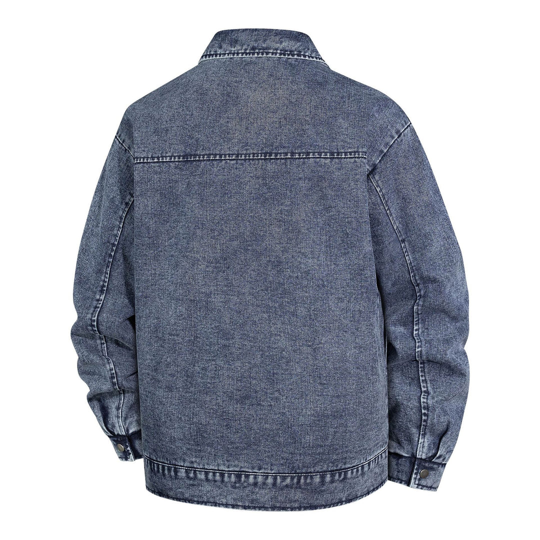 Herren Oversized Jeansjacke mit Stonewash-Effekt und aufgesetzten Taschen Shop Nory