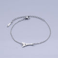 Damen Armband mit filigranem Eiffelturm-Anhänger Shop Nory