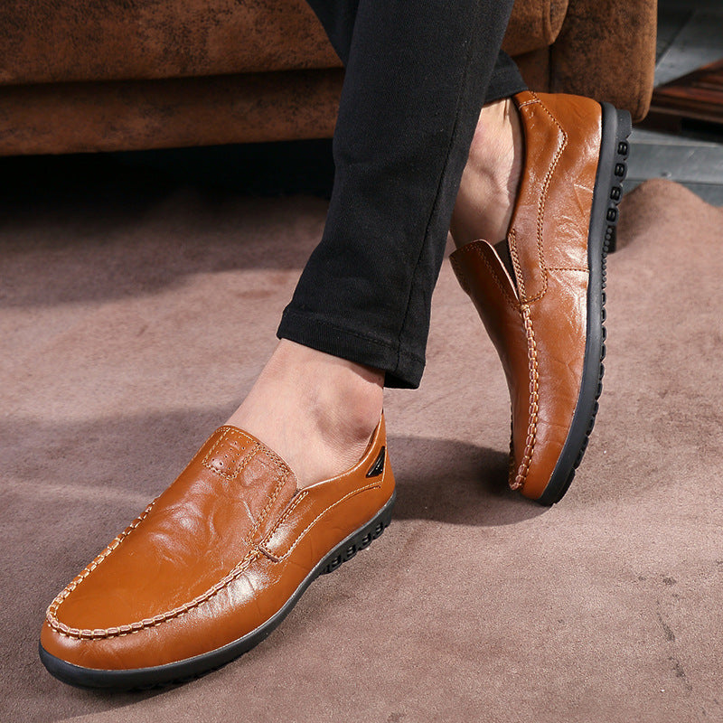 Herren Elegante und komfortable Mokassins aus weichem Leder
