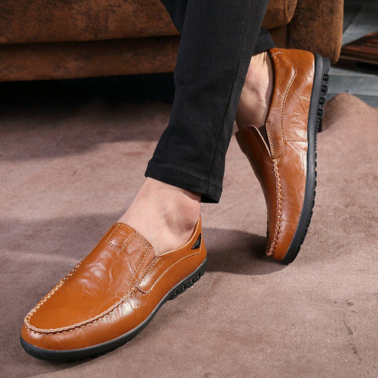 Herren Elegante und komfortable Mokassins aus weichem Leder