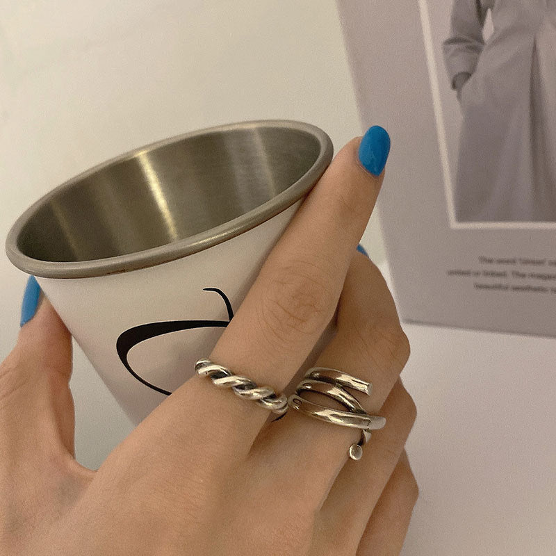 Damenring mit elegantem geflochtenem Design Shop Nory