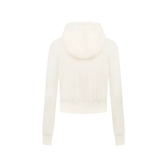Damen Kurz geschnittene Kapuzenjacke aus Baumwollmix mit zweiseitigem Reißverschluss und Rippbündchen Shop Nory