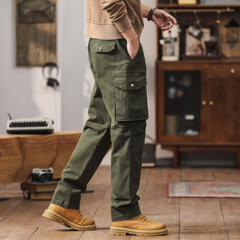 Herren Robuste Relaxed-Fit Cargohose mit verstärkten Knien und Mehrfach-Taschen Shop Nory