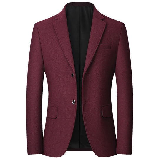 Herren tailliertes Wollmix-Sakko mit Reverskragen und elegantem Knopfverschluss Shop Nory