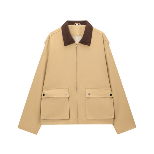 Damen Utility-Fieldjacke mit Cordkragen, Reißverschluss und aufgesetzten Klappentaschen Shop Nory