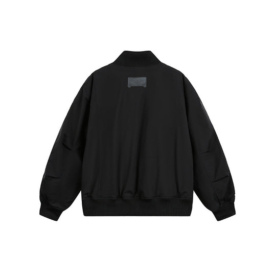 Unisex Boxy Bomberjacke im Oversize-Stil mit Rippbündchen und Zwei-Wege-Reißverschluss Shop Nory