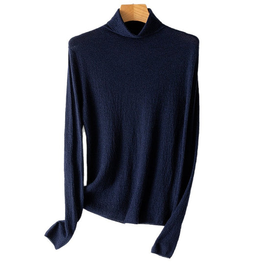 Damen Strukturstrick-Rollkragenpullover mit leichtem Crinkle-Effekt Shop Nory