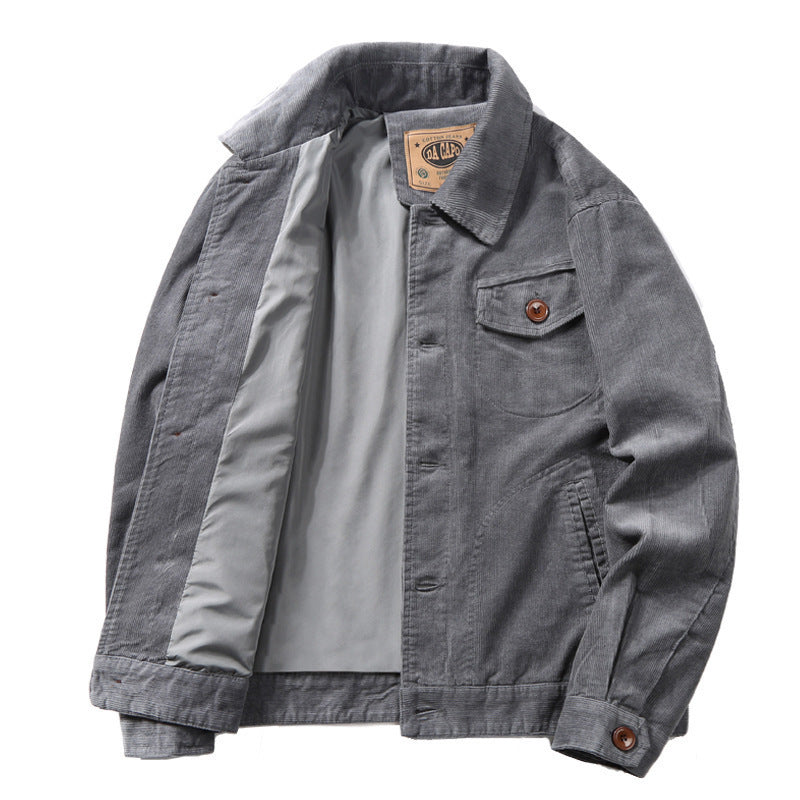 Herren Baumwoll-Cordjacke im Worker-Blouson mit leichtem Innenfutter Shop Nory