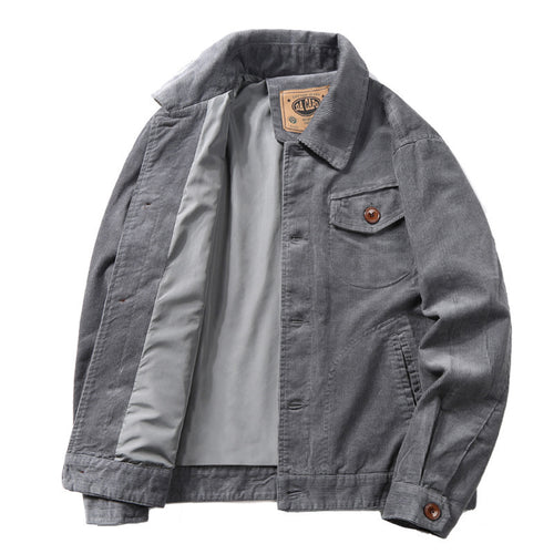 Herren Baumwoll-Cordjacke im Worker-Blouson mit leichtem Innenfutter Shop Nory
