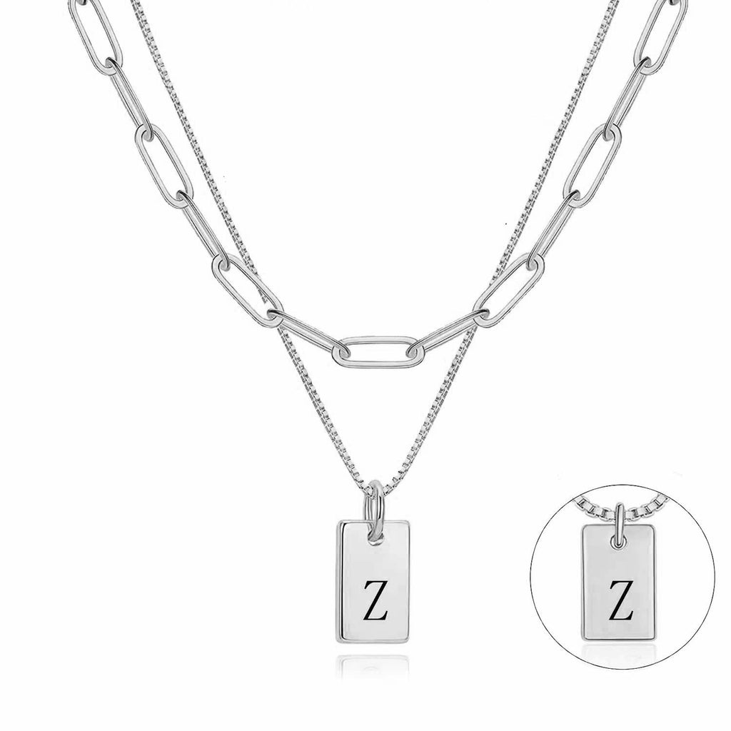 Damen Halskette mit personalisierbarem Anhänger und feiner Gliederkette Shop Nory