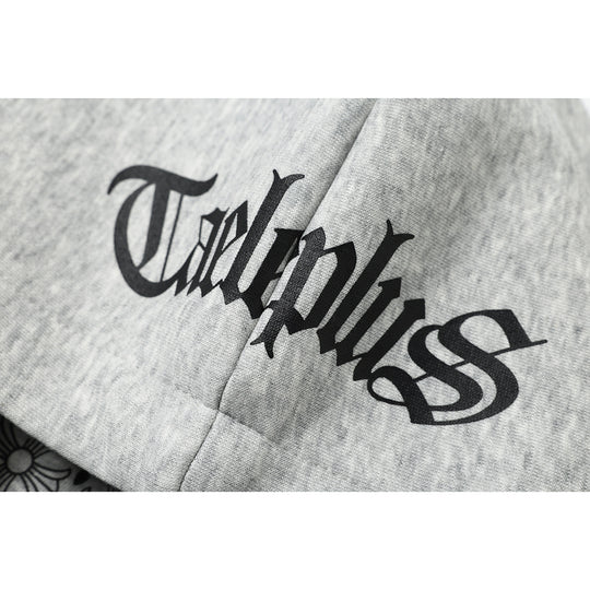 Unisex Kapuzenpullover im Urban‑Gothic‑Print mit geripptem Saum Shop Nory