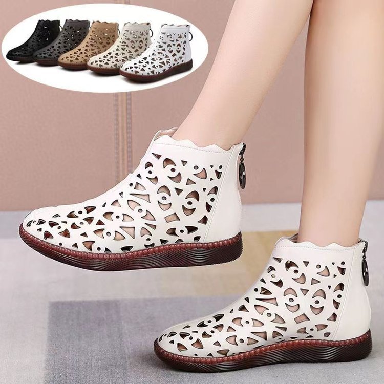 Damen Elegante und atmungsaktive Ankle Boots mit Cut-Out Design