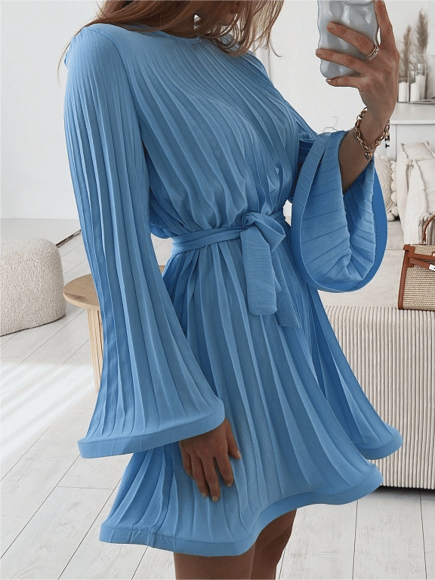 Damen asymmetrischer Maxi-Rock mit floralem Design und schwingendem Fall