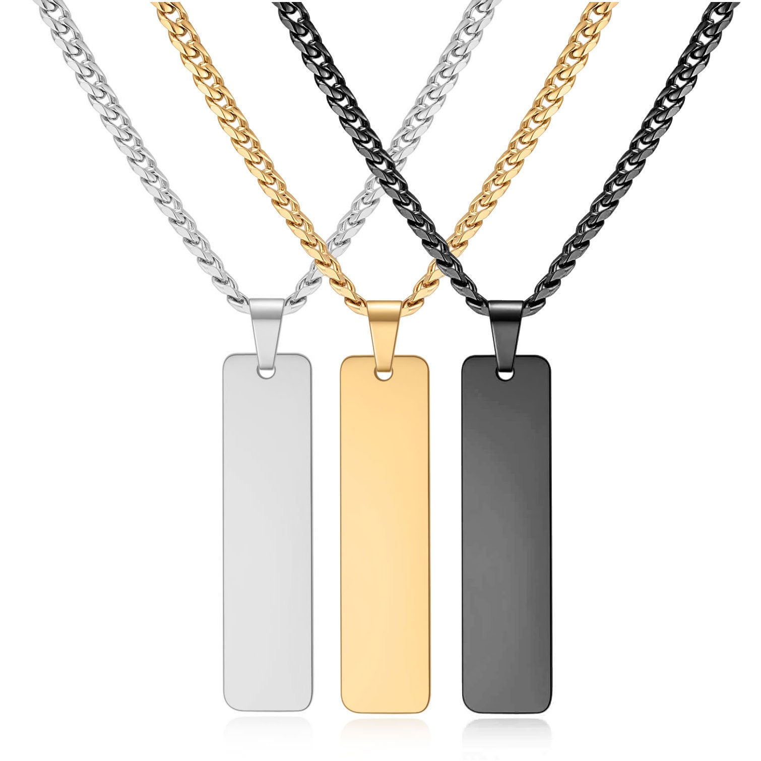 Damen Halskette mit personalisierbarem Anhänger aus hochwertigem Edelstahl Shop Nory