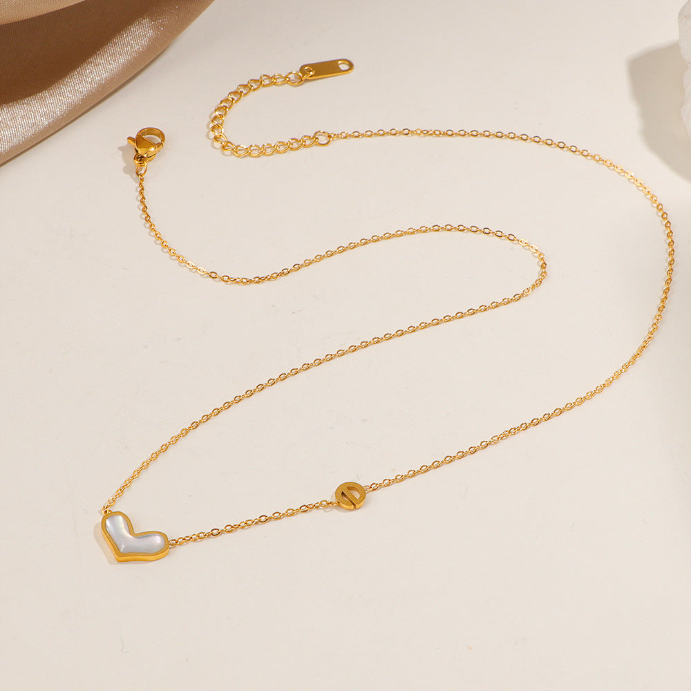 Damen Herzförmige Charm Halskette Shop Nory