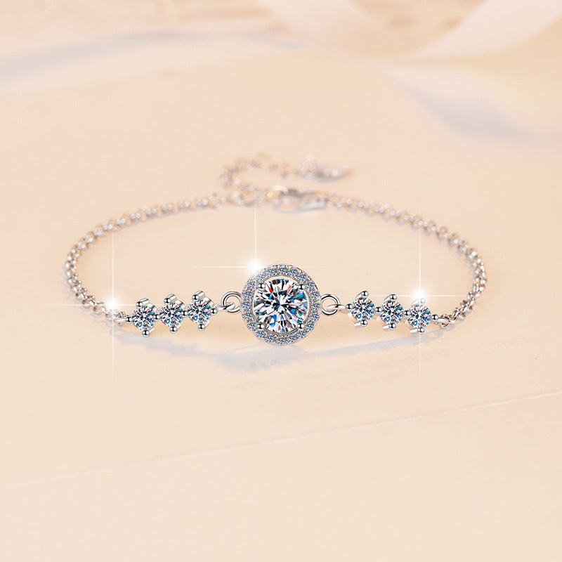 Damen elegantes Armband mit funkelndem Kristall-Shop Nory