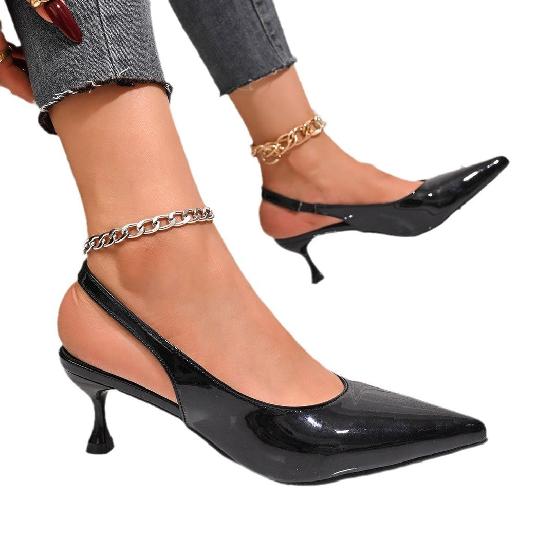 Damen Slingback Pumps mit elegantem spitzen Design und bequemer Fußbettgestaltung Shopnory