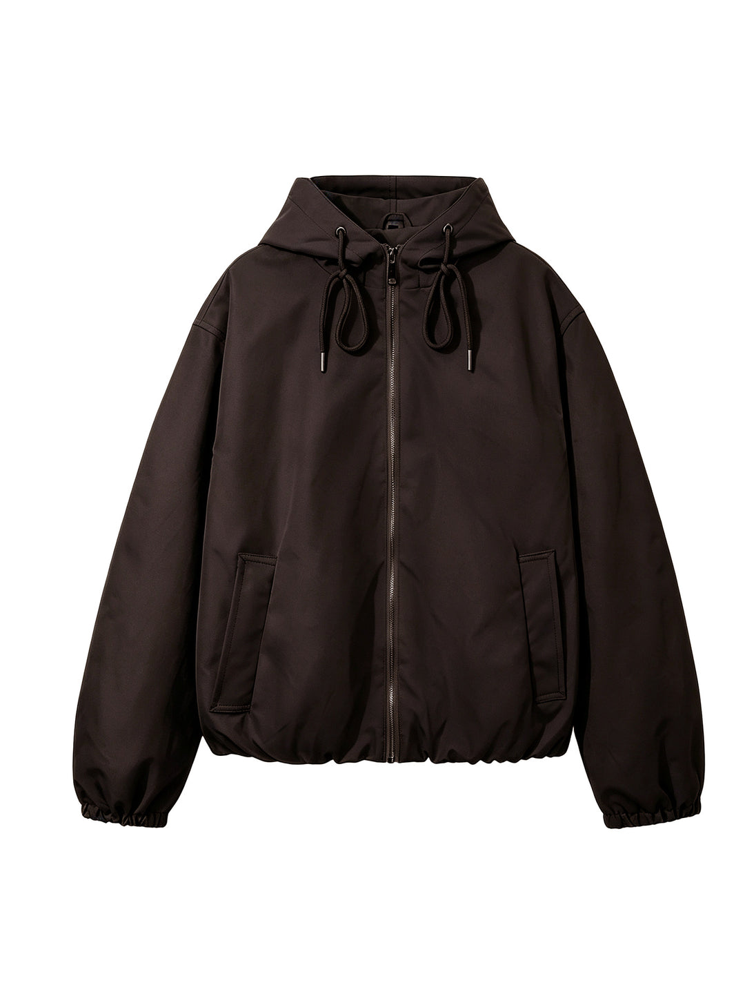 Damen Kapuzen-Bomberjacke mit gerafftem Saum und Eingrifftaschen Shop Nory