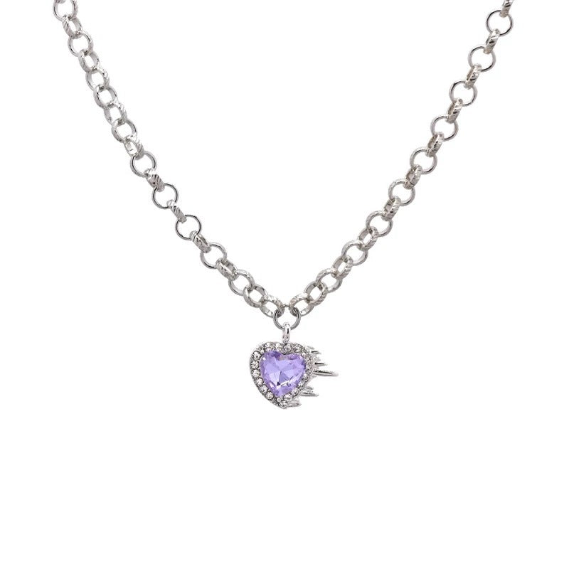 Damen Kette mit herzförmigem Anhänger und elegantem Design Shop Nory