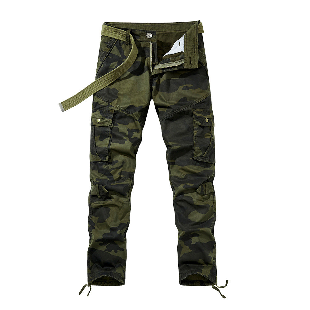 Herren Cargohose im Utility-Stil mit verstärkten Knien, Mehrfachtaschen und Kordelbund Shop Nory