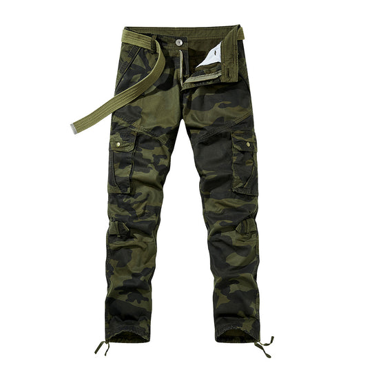 Herren Cargohose im Utility-Stil mit verstärkten Knien, Mehrfachtaschen und Kordelbund Shop Nory