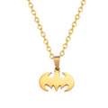 Damen Halskette mit stilvollem Batman-Anhänger aus hochwertigem Edelstahl Shop Nory
