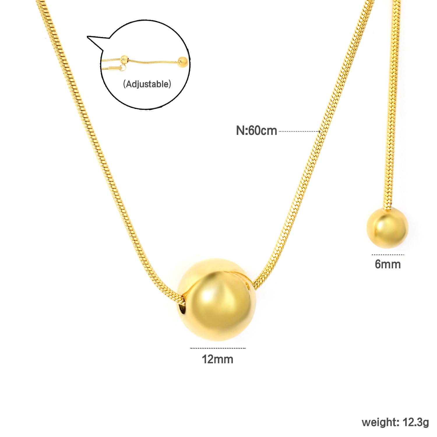 Damen Edelstahl-Halskette mit modernem, geschwungenem Anhänger Shop Nory